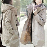 棉衣女2015冬季新款韩版棉服中长款女式宽松休闲加厚大码棉袄外套