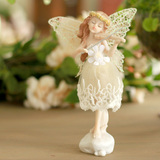 装饰品天使摆件欧式田园树脂娃娃生日结婚礼物梦幻花仙子拉小提琴