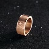 日韩版镀18k玫瑰金男女戒指潮人尾戒食指指环个性韩国钛钢饰品