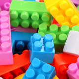 环保儿童积木玩具1-2-3-6周岁颗粒建构塑料男女孩玩具启蒙积木