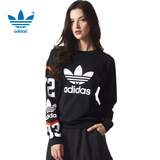 Adidas阿迪达斯三叶草女装 2016春新款运动休闲套头衫卫衣AP8301