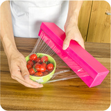 创意厨房小工具优质PP长方形保鲜膜切割器锡纸切割盒居家日用必备