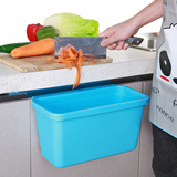 厨房垃圾桶橱柜门挂式杂物桶无盖桌面家用创意大号塑料垃圾筒
