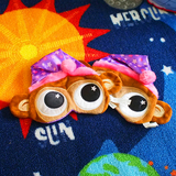 日韩可爱卡通猴子毛绒玩具公仔透气冰袋眼罩 睡眠眼罩 遮光眼罩