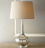 欧式裂纹水晶玻璃台灯 卧室床头灯创意简约奢华客厅装饰灯具美式