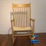 舒佩尔现代中式客厅摇椅休闲实木椅子时尚简约编藤椅