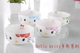 新品韩式碗碟套装kt餐具kitty创意可爱情侣碗筷卡通儿童瓷碗特价