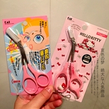 日本本土kai贝印专业安全修眉毛剪刀眉剪带眉梳Hello Kitty限定款