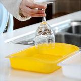 日本进口正品 inomata厨房洗杯子塑料沥水盘沥水架水壶保温瓶托盘