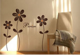 客厅卧室衣柜门贴纸沙发背景墙壁贴画可移除花墙贴纸腰线小花朵