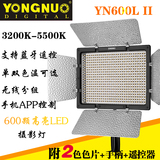 永诺YN600LII 高显指LED 摄影灯 可调色温大功率摄像灯人像补光灯
