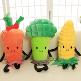 创意水果蔬菜抱枕毛绒玩具玉米西兰花布娃娃玩偶公仔生日礼物女生