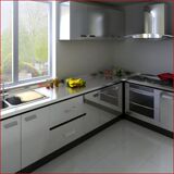 整体橱柜定做 304不锈钢台面柜体厨房灶台厨柜简约现代 全屋定制