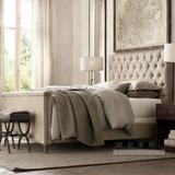 定制中式简约现代布艺床双人床2米宽2.2米软体床2.4米加宽加大床