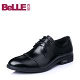 Belle/百丽2016夏季牛皮革商务系带男皮鞋A1505BM6