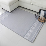 韩国正品代购 灰色大气绒面防滑客厅地毯/门厅毯 床前垫