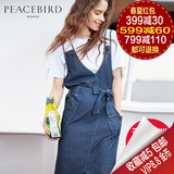 预售272太平鸟女装2016春装新品吊带裙韩版牛仔连衣裙女A4FA61373