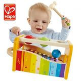 德国hape手敲琴婴儿童小木琴男女宝宝益智玩具1-2岁女孩周岁礼物