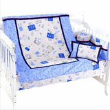 龙之涵婴儿床上用品大套件 新生儿韩版九件套 婴儿床床品秋冬