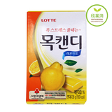 韩国进口零食乐天薄荷水果硬糖润喉糖38g柠檬,木瓜,薄荷三种口味