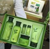 韩国代购innisfree悦诗风吟绿茶保湿平衡水乳面霜3件套装绿茶均衡