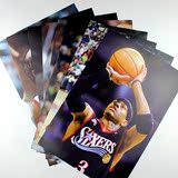 NBA篮球球星阿伦�艾弗森 AI 小艾 8张装大海报 贴纸壁画宿舍墙贴