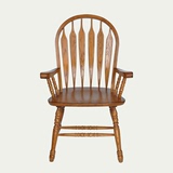 包邮美式乡村橡木实木餐椅温莎椅咖啡厅椅子休闲椅简约现代书桌椅