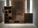 上海厂家直销北欧北美黑胡桃家具定制定做厅柜组合客厅电视柜特价