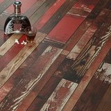 12mm强化复合木地板做旧彩色复古个性仿古地板咖啡厅酒吧厂家直销