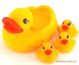 儿童小黄鸭玩具会叫的宝宝洗澡大黄鸭婴儿小孩游泳捏捏叫戏水鸭子