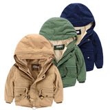 2015年冬季外贸原单新款羊羔绒儿童男童棉袄 男宝宝加厚风衣外套
