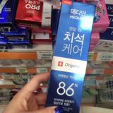 韩国正品麦迪安86%磨砂美白牙膏强效去除牙渍牙垢牙结石去黄