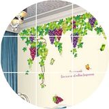 正品葡萄墙贴纸包邮 客厅电视背景墙餐厅厨房过道 彩色葡萄藤蔓墙
