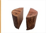 实木大板桌 红木办公桌餐桌原木桌腿脚架 现货 杉木树墩子支架