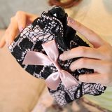 2016新款正品韩国代购甜美淑女精美蕾丝蝴蝶结装饰化妆包包特。