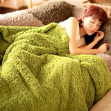 披毯沙发休闲毛毯法兰绒毯子办公室午睡午休毯空调毯加厚披肩盖毯