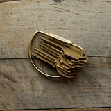 美国进口M&U Co简约创意男女士钥匙扣复古纯铜高档汽车金属钥匙圈