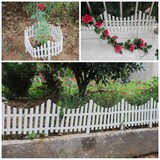 新料栅栏围栏白色塑料篱笆花坛菜园庭院幼儿园装饰品园艺用品批发
