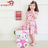 途尊KT猫儿童拉杆箱女18寸登机箱 韩国卡通3D行李箱旅行箱子皮箱
