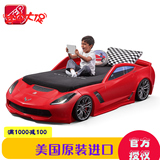 STEP2美国进口儿童创意个性汽车床男孩卡通红色跑车床婴儿床