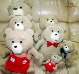 欧美电影TED毛绒公仔teddy bear泰迪熊贱熊围裙熊毛绒玩具厂价销
