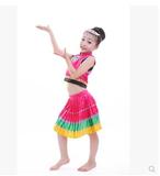云南儿童少数民族壮族演出服装男女儿童苗族表演服葫芦丝演出服