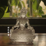 禅悦佛艺 古法琉璃金刚萨埵 藏传佛教用品 特小尺寸随身口袋佛像
