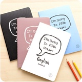 韩国文具 学生创意潮流字母英文本简约单本装学生英文本子
