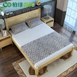 纯实木床 双人床单人床1.8大床1.5松木床1米松木家具1.2米田园床