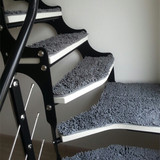 订制简约现代木楼梯踏步垫 免胶自粘防滑楼梯垫 走廊地毯定织地毯