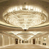工程灯大型酒店工程三角条水晶灯大堂售楼处66810定制厂价直销