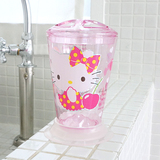 韩国正品Hello Kitty凯蒂猫正版牙刷架牙膏筒牙刷插粉色牙具座