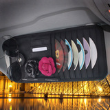 普晶汽车内饰用品创意女士山茶花车载车用遮阳板式CD板CD夹CD袋