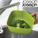 英国Joseph沥水篮洗菜盆塑料厨房创意蔬菜水果盘滤网大小号滤水篮